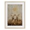 Stupell Industries Christmas Lambs Trio Framed Print Under Glass, design by Petal Prints Design